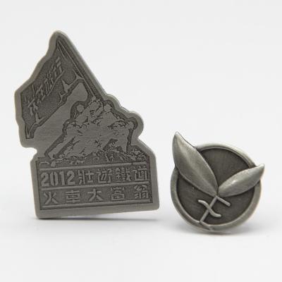 China Modern custom antique silver label pins, superior classic style for metal accessories for sale