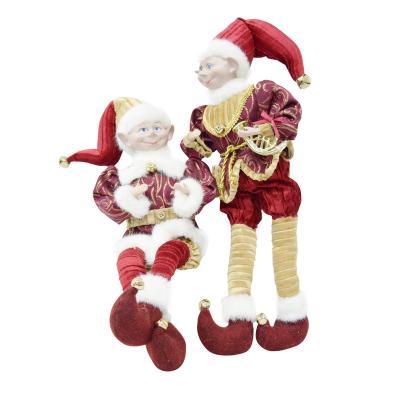 China Snowman Santa Claus Standing Doll Decoration Reindeer Ornament Joy Christmas Dolls Xmas Tree Family Decor New Year Gifts for sale