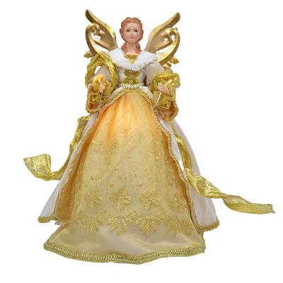 China Gifts For Children 2022 Hot Selling White Led Christmas Holiday Decoration LED Light Indoor Christmas Angel Doll for sale