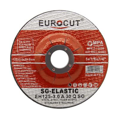 China Non Woven Metal Factory OEM EUROCUT Cutting Disc Specification 125*1.2 Super Thin Grinding Wheel for sale