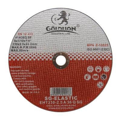 China Goldlion Brand Factory Metal Cutting Tool Cutting Disc Lot 25pcs 9 Inches Cut Off Wheel Grinding Wheel for sale