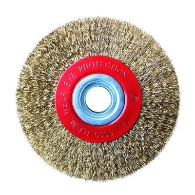 China clean rust & custom paint GOLDLION industry crimped mini steel wire grinder cup polishing brushes for sale