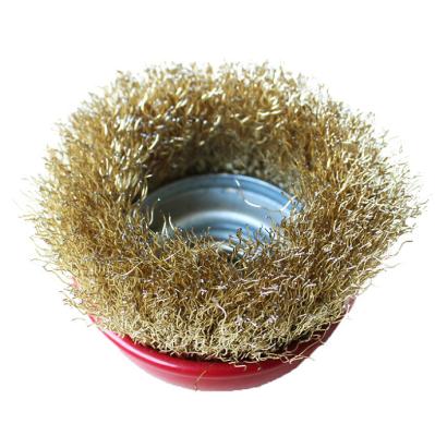 China clean rust & GOLDLION paint china supplier 75mm industrial steel wire cup brush m14 industrial brush 100mm for sale