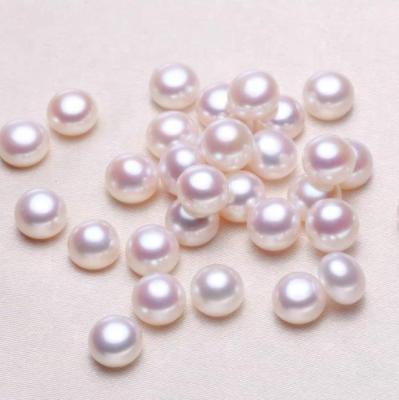 China Daily Wear Factory Price Excellent Quality Loose Bead 2.5mm-12mm Size 1/2 Half Hole Drill Button Shape Beads For Jewelry Making for sale