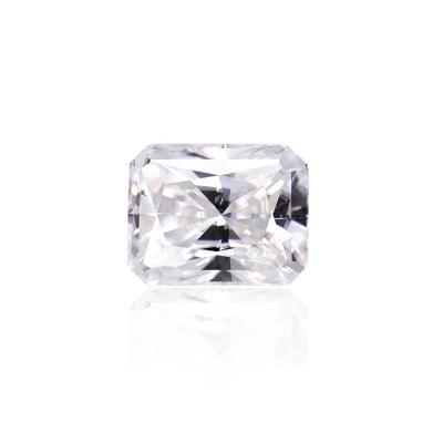 China Color Play or Fire Fancy Cut Shape DVVS Hot Selling Moissanite Gemstone Radiant White Loose Moissanite 1ct 1.5ct 2ct Various Size for sale