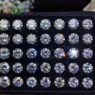 China Hearts of 8 Color Game or Fire Round Shape and 8 Arrows DVVS Moissanite 1ct 2ct 3ct GRA White Loose Brilliant Cut Moissanite Synthetic Diamonds for sale