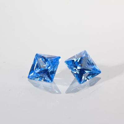 China Fashion High Quality Emerald Cut Fire Zircon Sapphire Crystal Blue Stone Zirconia Color Set or Zircon for Jewelry Spotting for sale