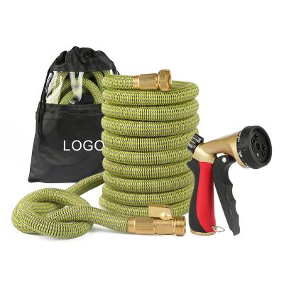 China Lightweight 50FT Adjustable Expandable Garden Hose With 7 Function Spray Nozzle for sale