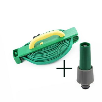 China 15m Adjustable Apartment Garden Hose Hose and Reel with Spray Nozzle Gun Outdoor Garden Hose 15M for sale