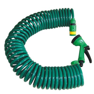 China Factory Start Adjustable Garden Water Reel Hose With Plastic Hose Spout for sale