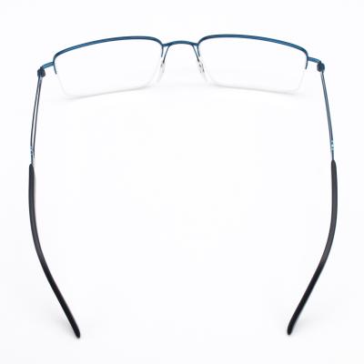 China Care for myopia titanium alloy glasses frame half rim gozluk for sale