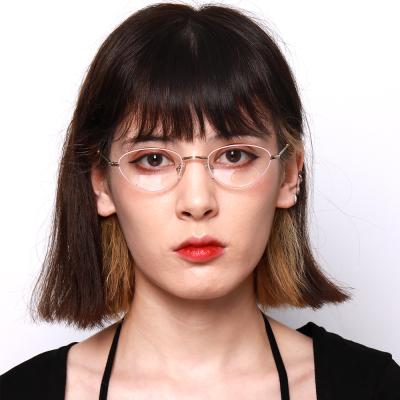 China Service Need New Shop Myopia Eyeglasses Acetate High End Eyeglasses CZ Retro Open Optical Temples For Glasses for sale