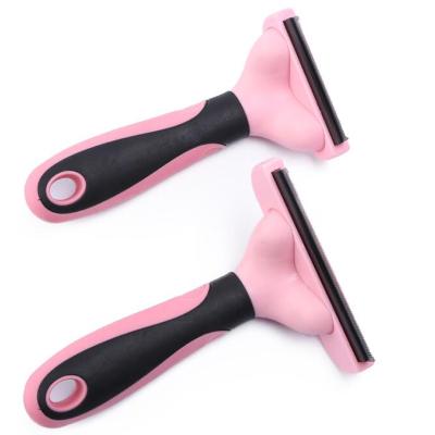 China Amazon Viable New Arrival TPR Handle Dog Cat Hair Remover Rubber Grooming Brush for Small Medium Large Dogs Cats Pets for sale