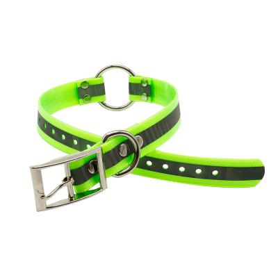 China Waterproof Handmade DETACHED Metal Dog Collar, Reflective TPU Dog Hunting Collar for sale