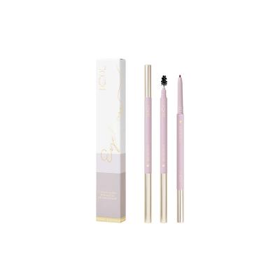 China DEROL Waterproof High Quality Eyebrow Pencil Waterproof No Smear No Logo OEM Dye Eyebrow Pencil for sale