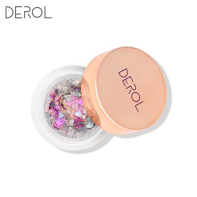 China DEROL Multicolor Waterproof Eyeshadow Waterproof OEM Customize Label Glitter Matte Eyeshadow Palette Wholesale Pigmented Eyeshadow Top for sale