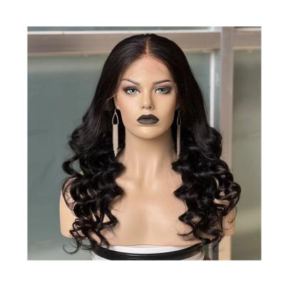 China 2021 curly new cuticle aligned virgin brazilian human hair hd 13x4 transparent swiss full lace frontal wig for sale