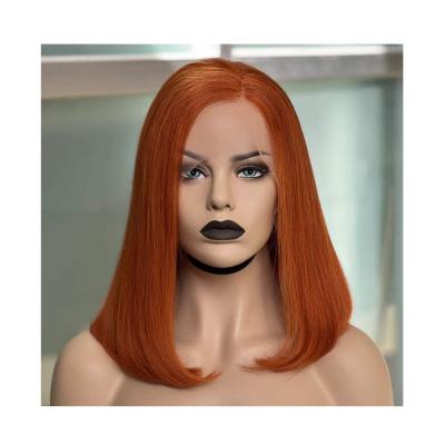 China Orange Color Bob Lace Front Wigs Hair Lace Front Wigs 2021 JOYWIGS for sale