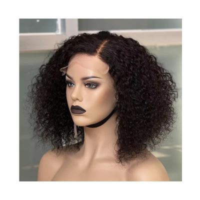 China JOYWIGS12A Grade Virgin Hair Wig 5x5 Brazilian Curly Closure Wig 100% Curly Lead Wig for sale