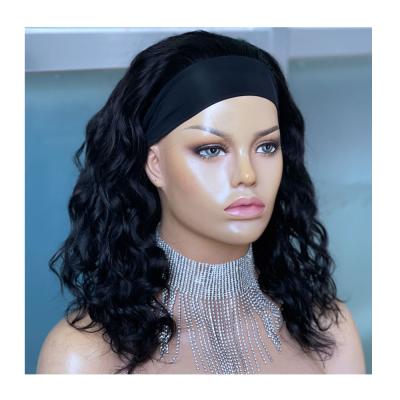 China Natural Wave Joywigs Hair 100% 180% Natural Wave Headband Wig Wholesale Hair For Black Women, Raw Virgin Hair Headband for sale