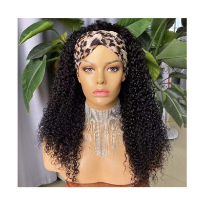 China 2022 Joywigs Curly New Arrival Raw Virgin Hair Band Wig for sale