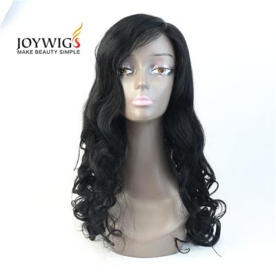 China Other Hot Sales 10A Grade 1# Color Super Wave Chinese Virgin Hair Full Lace Wig for sale