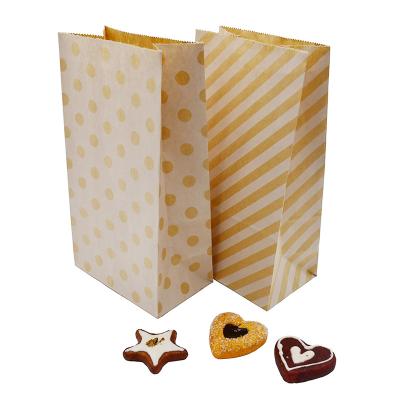 China Paper Bottom White Food Recyclable Custom Printed Take Away Food Bread Baking Bread Snack Packing Place Bag for sale