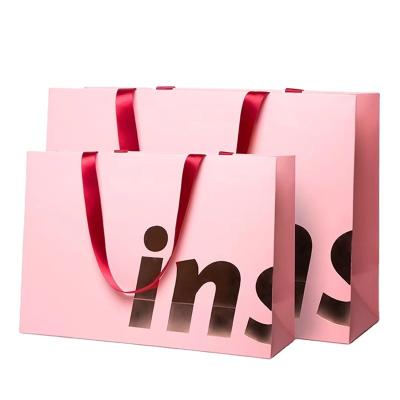 China Wholesale Cheap Price Luxury Famous Brand Gift Custom Recyclable Printed Shopping Paper Bag With Your Own Logo for sale