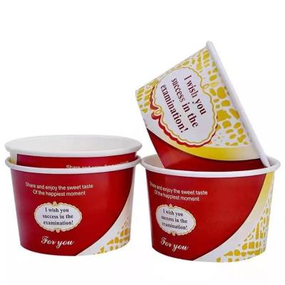 China Customized High Quality Recycled Disposable Ice Cream Disposable Paper Cup/Bowl/Packaging/Container for sale