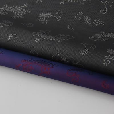 China Shrink-resistant 55% Polyester 45% High Quality Viscose Goof Dyed Jacquard Lining Fabric for sale