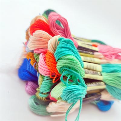 China Wholesale Handmade Low Shrinkage Craft Embroidery Tool Kit Yarn White Fabric Cross Stitch Kit for sale