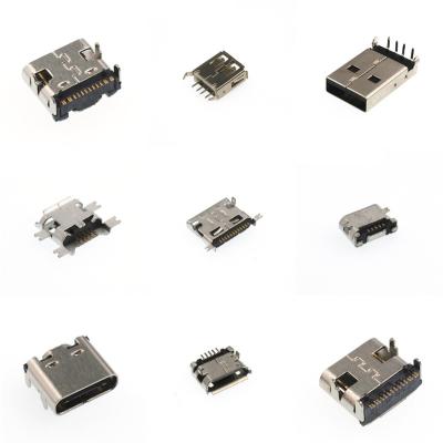 China PCB Mini Male Female USB A Since C Vertical Connector For Mobile Charging Port for sale