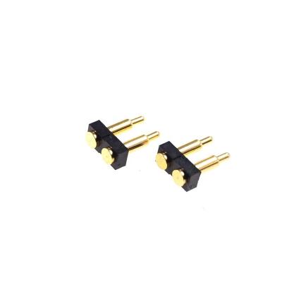 China SMT Male Spring Loaded Row Strip Power Contact SMD Pogo Pin Connector 7.5 Mm Height Single Terminal 2 3.0 Mm Pitch for sale