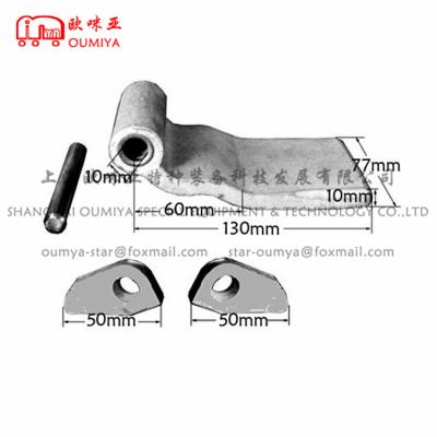 China Mild Steel Shipping Container Door Hinge 074130AM for sale