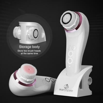 China New Acne Treatment Manual Ultrasonic Facial Skin Scrubber Waterproof Deep Facial Cleansing Machine for sale