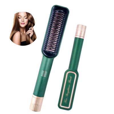 China OEM Factory Wholesale Negative Ion Function Fast Passionate Hair Straightening Iron Comb Electric Hair Straightener Brush for sale