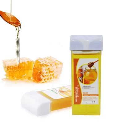 China Honey Depilatory Wax Wholesale Paste 100ml Sugar Wax Cartridge 16 Natural Flavor Painless Hair Removal Wax Hair Removal Skin Care for sale