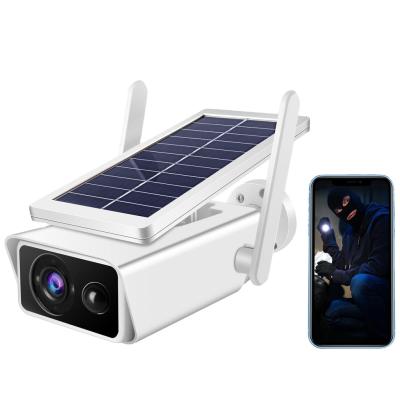 China Built-in Siren Solar Wifi Camera, 1080HD Night Vision Enhanced Low Power Consumption T13 for sale