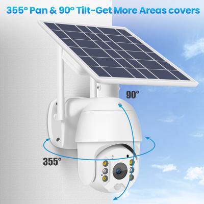 China Built-in Siren Wifi / 4g Solar Camera 4g Outdoor Tracking for sale