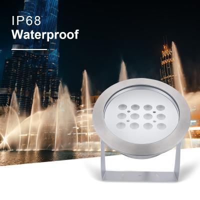 China Colorful Fountain LED Underwater Spot Light Surface Mount IP68 LED Spotlight for sale