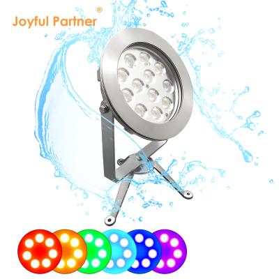 China Hot Sale 12x3W RGB 3in1 Outdoor IP68 Waterproof Stainless Steel RGB LED Light Submersible for sale