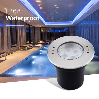 China 4W 24V DC IP68 Waterproof Stainless Steel lamp With Tripod LED Underwater Pool Lights for Swimming Pools for sale