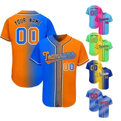 China QUICK DRY Customize Fashion Sublimation Baseball Jersey Custom Style Shirt Wholesale Baseball Play Jersey Baseball Shirt for sale