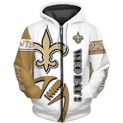 China Anti-wrinkle hoodies manufacturer high quality nfl full 32 teams design zip up hoodies American football for sale