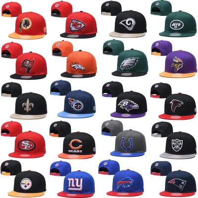 China Breathable & Waterproof 32 Team All Custom Design Low MOQ Fast Delivery Cotton With Embroidered Logo NFL Cap for sale