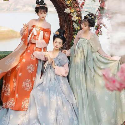 China Chinese traditional costume hanfu costume fairy clothing 12681 antique stage exhibition photography art TV series for sale