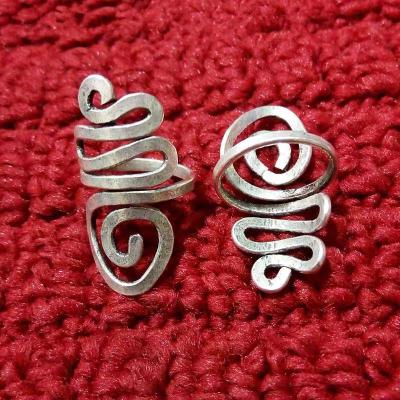 China Snake Ethnic Ring Men's Rings Can Fit Miao Ethnic Rings Copper Plated Silver Jewelry for sale