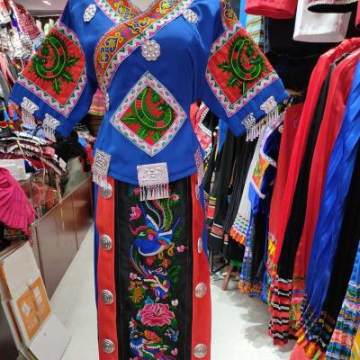 China WJ30126 Traditional Chinese Dresses Miao Clothing Made In China Hmong Costume Handmade Not Including Miao Jewelry for sale