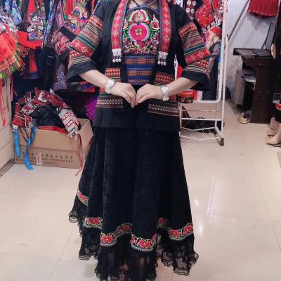 China WJ30109 Traditional Chinese Dresses Miao Clothing Made In China Hmong Costume Handmade Not Including Miao Jewelry for sale