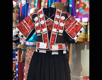 China WJ30090 Handmade Miao Dresses Hmong National Costume Women Clothing For All Saint's Day Celebration for sale